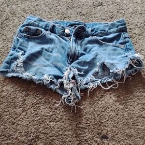 Aeropostale High Rise Shorty Denim